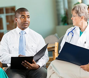 doctor of nursing practice meeting with medical staff