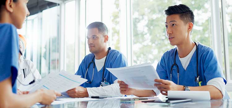 nurse applying for job post at interview